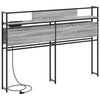 vidaXL Opberghoofdbord met plank Grijs sonoma 135 cm Bewerkt hout
