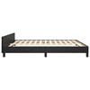 vidaXL Bedframe met hoofdbord kunstleer zwart 180x200 cm