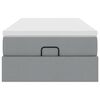vidaXL Ottoman bed met matras 90x190cm stof lichtgrijs
