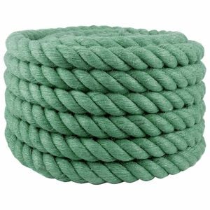 vidaXL Jute Touw 40 mm Groen 100% Tossa jute