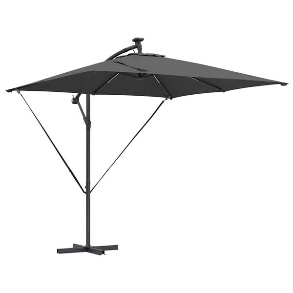 vidaXL Cantilever Banana Parasol Antraciet 249 x 249 x 250 cm