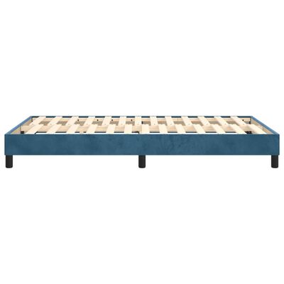 vidaXL Bedframe fluweel donkerblauw 120x200 cm