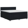 vidaXL Boxspringbed met matras met hoofdeinde Zwart 180 x 200 cm Stof