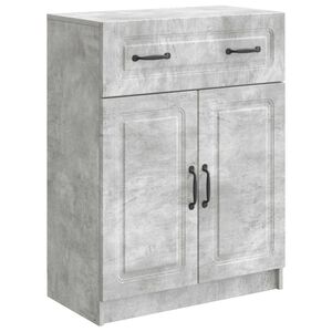 vidaXL Dressoir met lade Betongrijs 66 x 34,5 x 87 cm Bewerkt hout