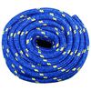 vidaXL Boottouw 20 mm 25 m polypropeen blauw