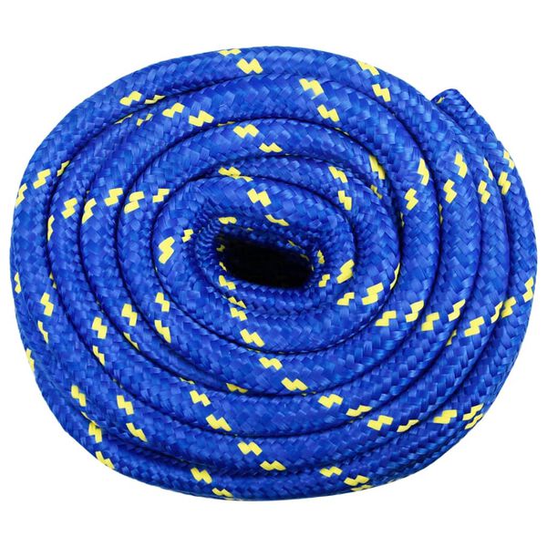 vidaXL Boottouw 20 mm 25 m polypropeen blauw