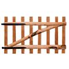 vidaXL Poort enkel 100x60 cm ge&iuml;mpregneerd hazelaarhout