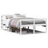 vidaXL Seniorenbed met hoofdbord massief grenenhout wit 120x190 cm