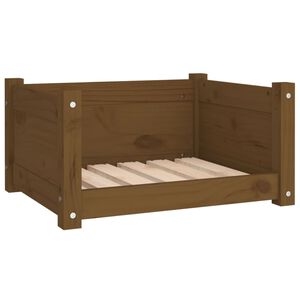 vidaXL Hondenmand 55,5x45,5x28 cm massief grenenhout honingbruin