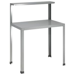 vidaXL Planttafel 100 x 50 x 104 cm Gegalvaniseerd staal zilver