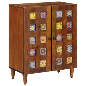 vidaXL Dressoir Walnotenhout 60 x 33 x 75 cm Massief Mango Hout