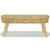 vidaXL Halbankje 110x35x45 cm natuurlijk rattan