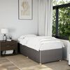 vidaXL Bedframe zonder matras 90x190 cm stof taupe