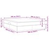 vidaXL Opslag bed met matras Cappuccino 180 x 200 cm Nep Leer