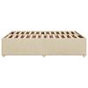 vidaXL Bedframe zonder matras stof cr&egrave;mekleurig 140x190 cm