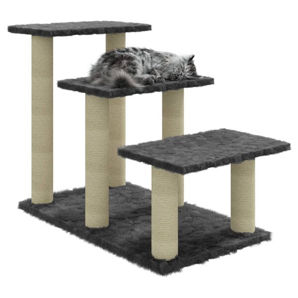 vidaXL Kattenmeubel met sisal krabpalen 50,5 cm donkergrijs