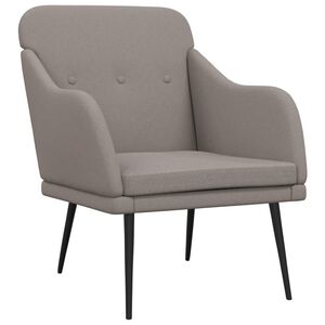 vidaXL Fauteuil 63x76x80 cm stof taupe