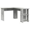 vidaXL Hoekbureau Beton Grijs Bewerkt hout 140 x 113,5 x 75 cm