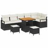 vidaXL Tuin Sofa Set 9 st Zwart Poly riet