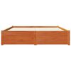 vidaXL Bedframe met lade Wasbruin 150 x 200 cm Massief Vurenhout