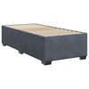 vidaXL Boxspring met matras fluweel donkergrijs 90x200 cm