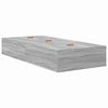 vidaXL Opbergbedframe met lade Grijs Sonoma 80 cm Bewerkt hout