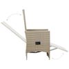 vidaXL 7-delige Tuinset poly rattan beige