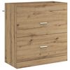 vidaXL Badkamer Onder Wasbak Kast Artisanaal eiken 78,5 x 37,5 x 81 cm