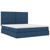 vidaXL Opslag bed met matras met matras Blauw 180 x 200 cm Polyester
