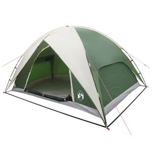vidaXL Camping Tent met Regenhoes Waterdicht 4-persoons Groen