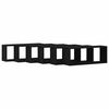 vidaXL Wandschappen 6 pcs Zwart Eiken 60 x 15 x 23 cm Bewerkt hout