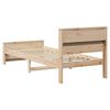 vidaXL Bedframe met hoofdeinde Bruin 80 x 200 cm Bewerkt hout