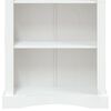 vidaXL Boekenkast 4 schappen 80x29x150 cm grenenhout Corona-stijl wit
