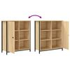 vidaXL Dressoir 70x30x80 cm bewerkt hout sonoma eikenkleurig
