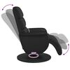 vidaXL Massage Recliner Stoel Zwart 71 x 98 x 106 cm Nep Leer