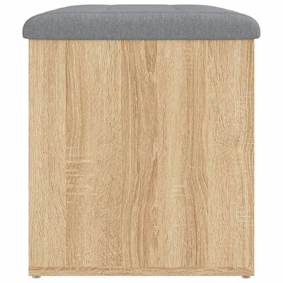 vidaXL Opbergbankje 62x42x45 cm bewerkt hout sonoma eikenkleurig