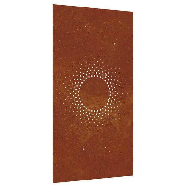 vidaXL Wanddecoratie tuin zonontwerp 105x55 cm cortenstaal