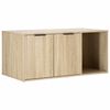 vidaXL Kattenkrat meubel Sonoma Eiken 100 x 49 x 45 cm Bewerkt hout