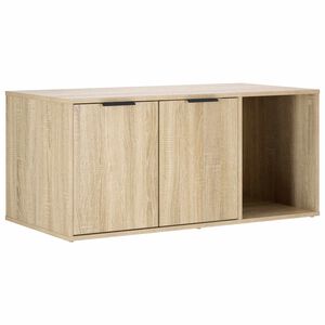 vidaXL Kattenkrat meubel Sonoma Eiken 100 x 49 x 45 cm Bewerkt hout