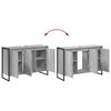 vidaXL Badkamer Kast Grijs Sonoma 90 x 30 x 60 cm Bewerkt hout