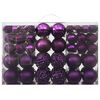 vidaXL 100-delige Kerstballenset paars