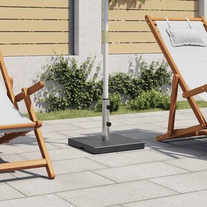vidaXL Parasolvoet vierkant 20 kg graniet zwart