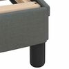 vidaXL Bedframe zonder matras "Hvar" stof donkergrijs 140x200 cm
