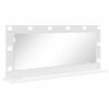 vidaXL Schmink Spiegel Wit 100 x 45 x 18 cm Glas en Hout met Kunststof