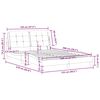 vidaXL Bedframe zonder matras "Zadar" kunstleer zwart en wit 120x200 cm