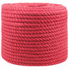 vidaXL Jute Touw 10 mm Rood 100% Tossa jute