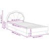 vidaXL Bedframe voor kinderen met hoofdbord Paars 80 x 200 cm Fluweel