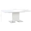 vidaXL Eettafel verlengbaar 180x90x76 cm MDF hoogglans wit