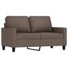 vidaXL 3-delige Loungeset met kussens stof taupe