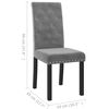 vidaXL Eetkamerstoelen 2 st fluweel donkergrijs